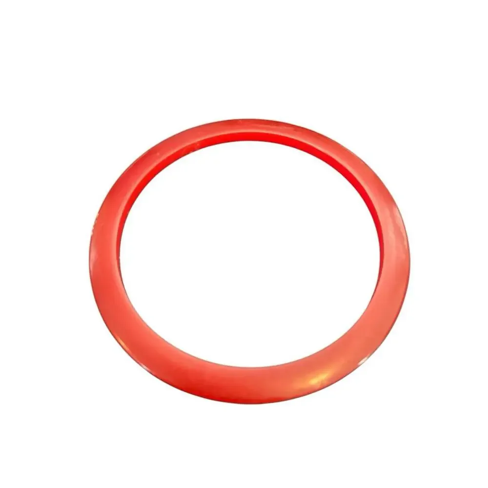 FOUR Vintage Bakelite Red Stackable Spacer Bangle Bracelets Cherry Red Art Deco - Picture 10 of 13